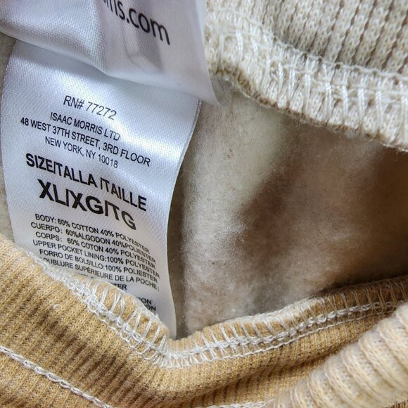 Womens IML Tan Tie Dye Fleece Sweatpants Drawstring Cotton Polyester Size XL - Picture 4 of 8